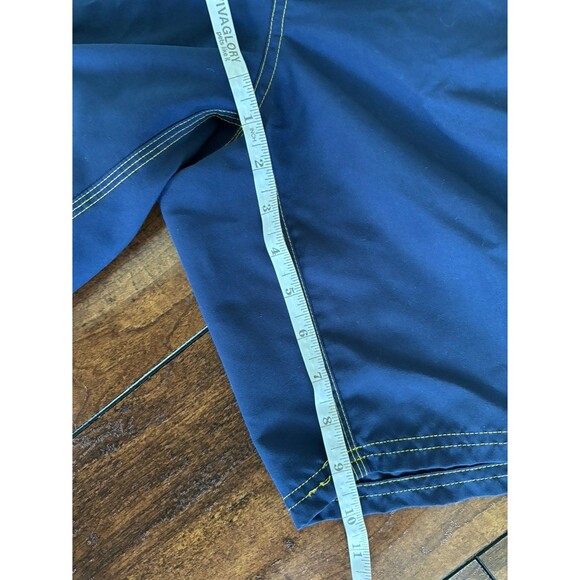 Nike Board Shorts Swim Trunks Navy Athletic With‎ Pockets Netted Mens Large 9" - Picture 7 of 8